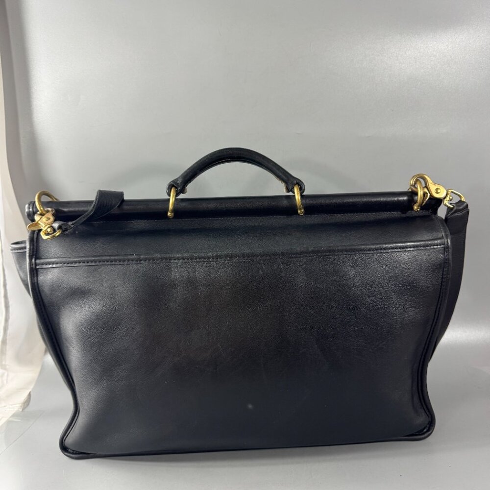 Vintage Coach # 5255 Black Leather Regency Brief - Picture 5 of 15